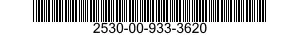 2530-00-933-3620 SPINDLE,WHEEL,DRIVING-NONDRIVING 2530009333620 009333620