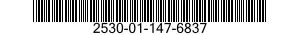 2530-01-147-6837 DISK BRAKE SHOE SET 2530011476837 011476837