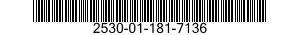 2530-01-181-7136 PISTON,HYDRAULIC BRAKE 2530011817136 011817136