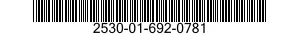 2530-01-692-0781 RACK AND PINION,STEERING GEAR 2530016920781 016920781