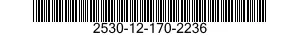 2530-12-170-2236 ROD,ALIGNING,VEHICULAR AXLE 2530121702236 121702236