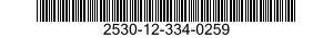 2530-12-334-0259 BRAKE LINING KIT 2530123340259 123340259