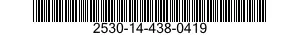 2530-14-438-0419 BRAKE SHOE 2530144380419 144380419