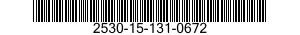 2530-15-131-0672 SEGMENTO 2530151310672 151310672
