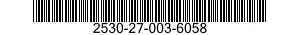 2530-27-003-6058 LOCK BAR,SPROCKET DRIVE 2530270036058 270036058