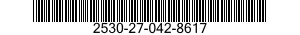 2530-27-042-8617 CYLINDER ASSEMBLY,HYDRAULIC BRAKE,MASTER 2530270428617 270428617