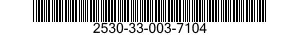 2530-33-003-7104 PLATE,WEAR,BRAKE SHOE 2530330037104 330037104