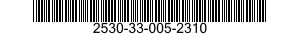 2530-33-005-2310 BRAKE LINING KIT 2530330052310 330052310