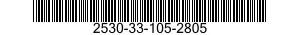 2530-33-105-2805 PLATE,WEAR,BRAKE SHOE 2530331052805 331052805