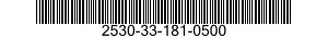 2530-33-181-0500 PLUG,ADJUSTING,BALL STUD 2530331810500 331810500