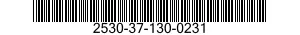 2530-37-130-0231  2530371300231 371300231