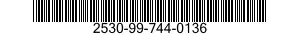 2530-99-744-0136 CYLINDER ASSEMBLY,HYDRAULIC BRAKE,MASTER 2530997440136 997440136