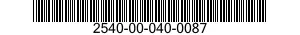 2540-00-040-0087  2540000400087 000400087