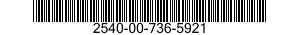 2540-00-736-5921 SUPPORT 2540007365921 007365921