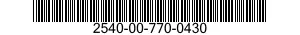 2540-00-770-0430  2540007700430 007700430
