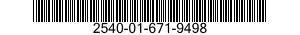 2540-01-671-9498 WINDSHIELD WIPER ASSEMBLY 2540016719498 016719498