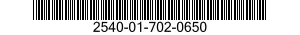 2540-01-702-0650 CUSHION,SEAT BACK,VEHICULAR 2540017020650 017020650