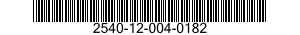 2540-12-004-0182  2540120040182 120040182