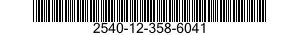 2540-12-358-6041 BLADE,WINDSHIELD WIPER 2540123586041 123586041
