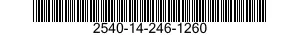 2540-14-246-1260  2540142461260 142461260