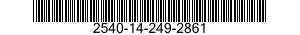 2540-14-249-2861  2540142492861 142492861