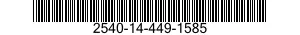 2540-14-449-1585 BUMPER,VEHICULAR 2540144491585 144491585