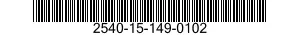 2540-15-149-0102 BUMPER,VEHICULAR 2540151490102 151490102
