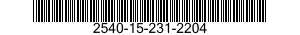 2540-15-231-2204 PARAURTI ANTERIORE 2540152312204 152312204