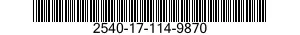 2540-17-114-9870 ARMOR SET,SUPPLEMENTAL,SMALL ARMS-FRAGMENTATION PROTECTIVE 2540171149870 171149870