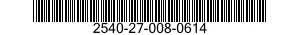 2540-27-008-0614 PROTECTOR,BACK REST,VEHICULAR SEAT 2540270080614 270080614