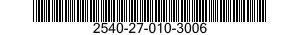 2540-27-010-3006 BUMPER,VEHICULAR 2540270103006 270103006