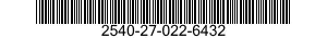 2540-27-022-6432 BUMPER SECTION,VEHICULAR 2540270226432 270226432