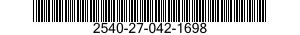 2540-27-042-1698 BUMPER SECTION,VEHICULAR 2540270421698 270421698