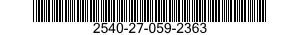 2540-27-059-2363 WINDSHIELD WIPER ASSEMBLY 2540270592363 270592363