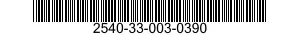 2540-33-003-0390 BUMPER SECTION,VEHICULAR 2540330030390 330030390