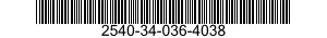 2540-34-036-4038 FOOT BOARD, FRONT 2540340364038 340364038