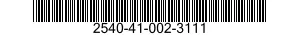 2540-41-002-3111 ARMOR SET,SUPPLEMENTAL,SMALL ARMS-FRAGMENTATION PROTECTIVE 2540410023111 410023111