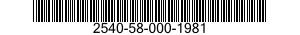 2540-58-000-1981 INSTALLATION KIT,VEHICULAR EQUIPMENT COMPONENTS 2540580001981 580001981