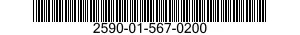 2590-01-567-0200 BRACKET,VEHICULAR COMPONENTS 2590015670200 015670200