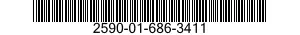 2590-01-686-3411 BRACKET,VEHICULAR COMPONENTS 2590016863411 016863411