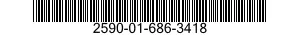 2590-01-686-3418 BRACKET,VEHICULAR COMPONENTS 2590016863418 016863418