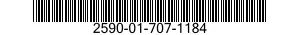 2590-01-707-1184 BRACKET,VEHICULAR COMPONENTS 2590017071184 017071184