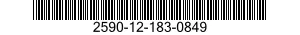 2590-12-183-0849 BRACKET,CHOCK,WHEEL-TRACK 2590121830849 121830849