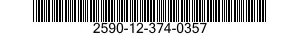 2590-12-374-0357 BRACKET,VEHICULAR COMPONENTS 2590123740357 123740357