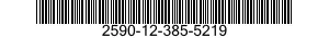 2590-12-385-5219 BRACKET,VEHICULAR COMPONENTS 2590123855219 123855219