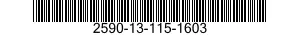 2590-13-115-1603 BRACKET,VEHICULAR COMPONENTS 2590131151603 131151603