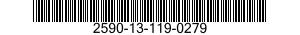 2590-13-119-0279 CABLE ASSEMBLY,CONTROL 2590131190279 131190279