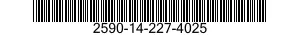 2590-14-227-4025  2590142274025 142274025