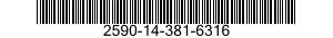 2590-14-381-6316 TUYAUTERIE,VOYANT 2590143816316 143816316