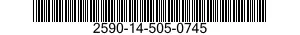 2590-14-505-0745 BUSHING,MACHINE THREAD 2590145050745 145050745